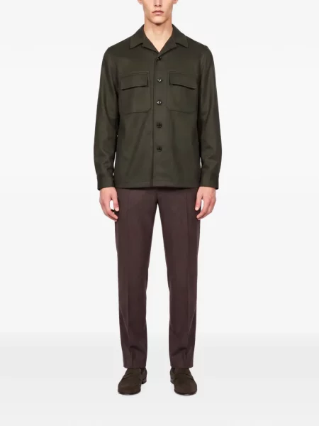 Cămașă Zegna din cașmir verde
