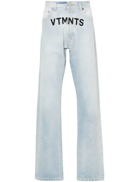 Blugi Vtmnts cu broderie albastru