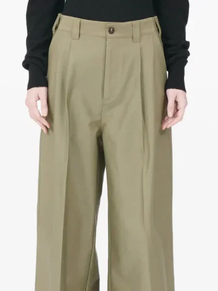 Pantaloni Maison Margiela plisate verde