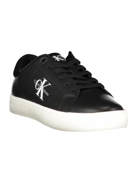 Trampki Calvin Klein Jeans skórzane czarne