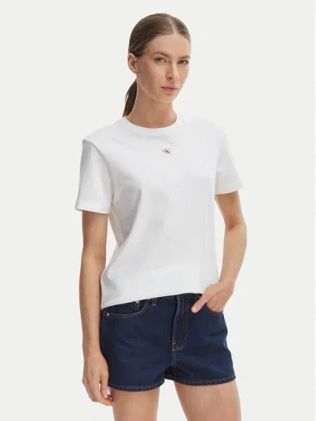 Calvin Klein Jeans Tričko biela
