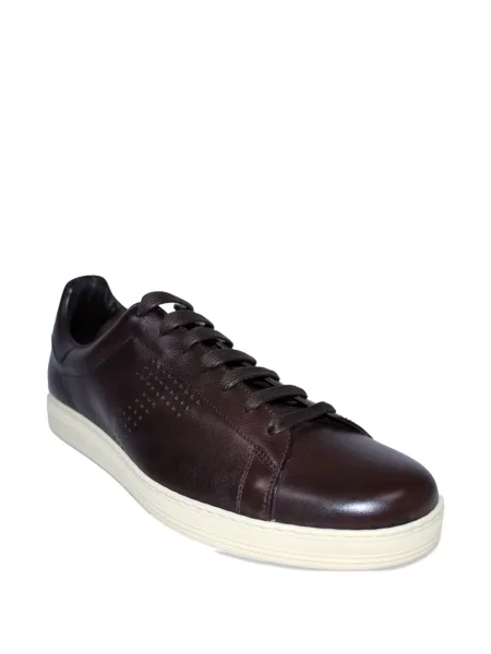Sneakerși Tom Ford din piele maro