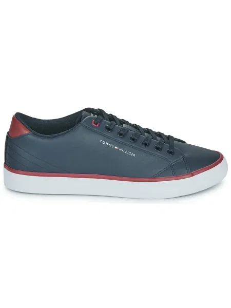 Bőr félcipo Tommy Hilfiger kék