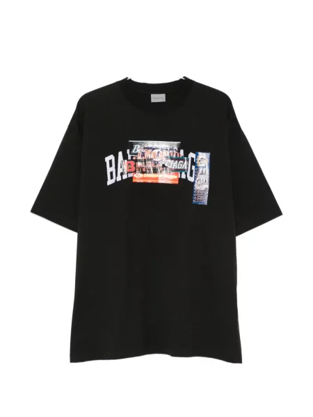 Tricou Balenciaga cu imagine negru