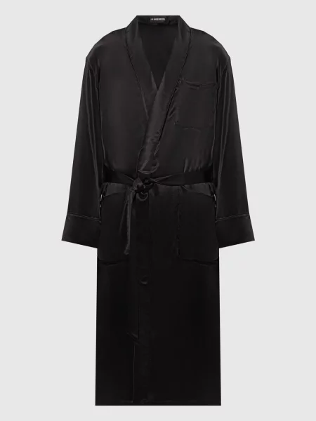 Пальто Vorm Fluid з поясом Ann Demeulemeester чорне