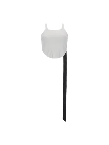 Top Rick Owens o skróconej długości biały