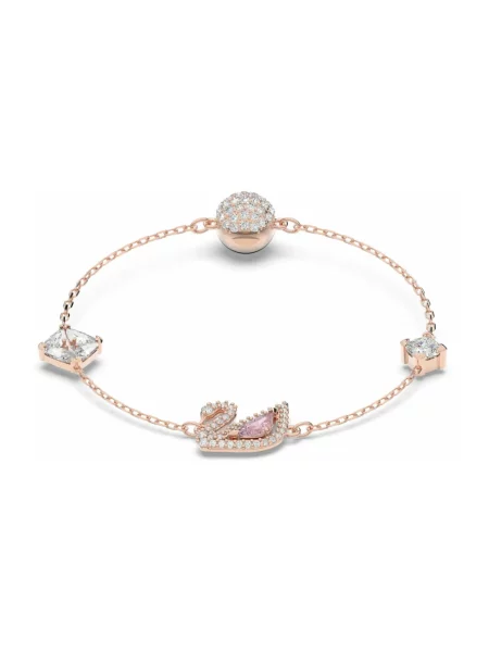 Bransoletka Swarovski różowa