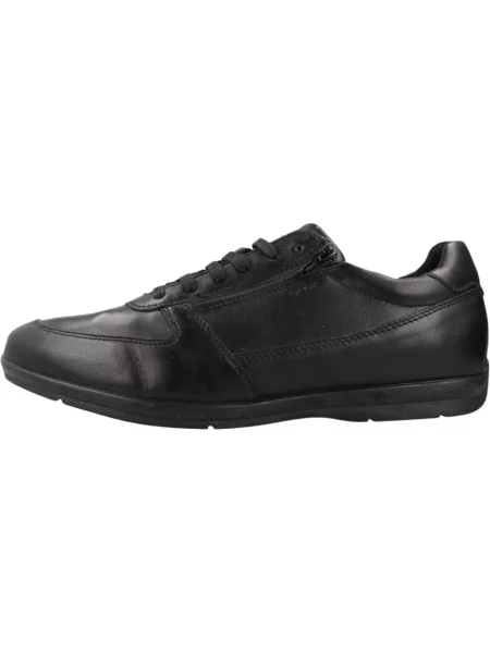 Sneakersy Geox skórzane czarne