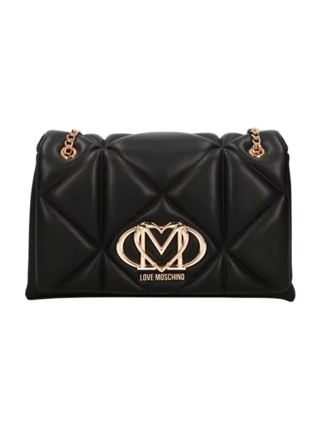 Pikowana torebka Love Moschino czarna