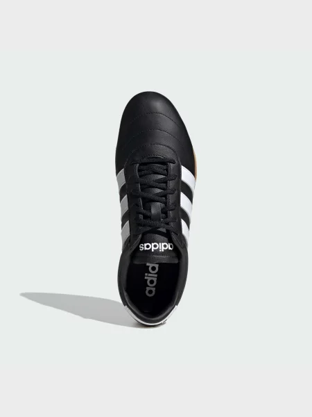 Кожаные кроссовки Adidas черные