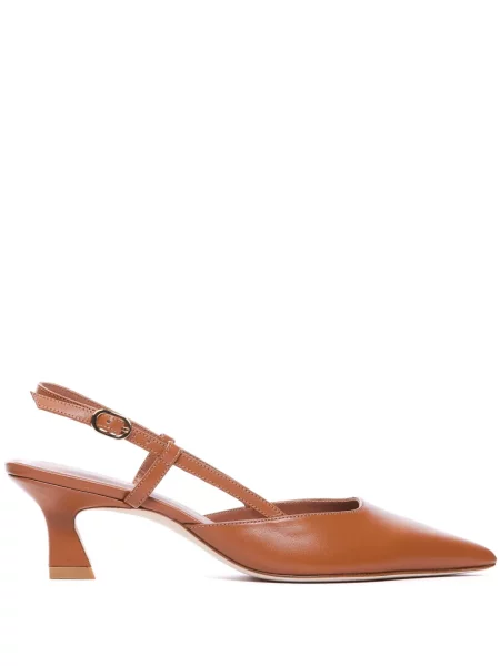 Pantofi cu toc Stuart Weitzman slingback maro