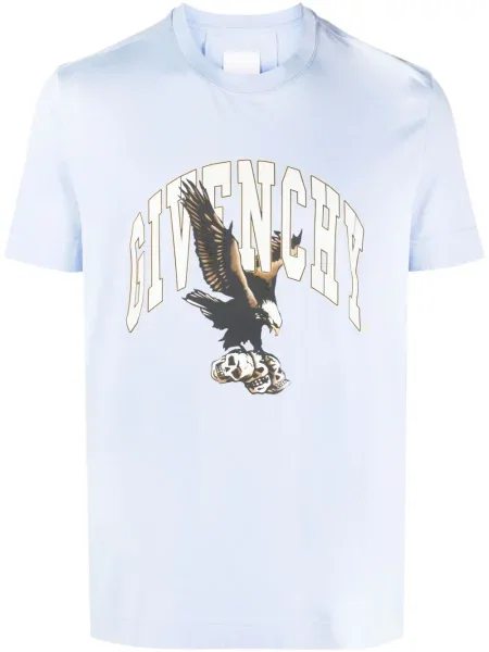 Tricou Givenchy cu imagine albastru