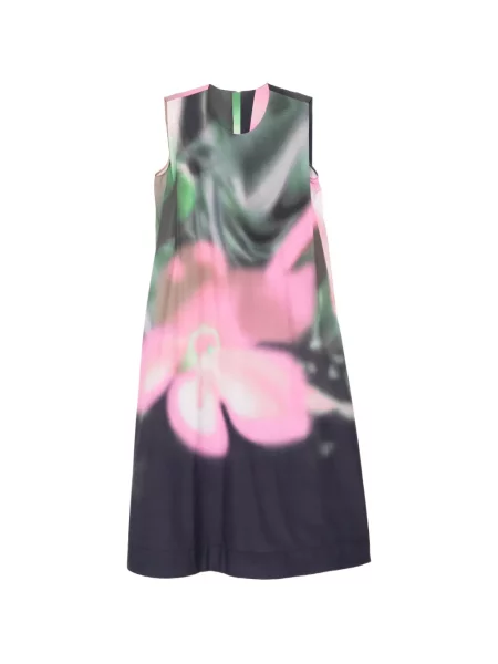 Rochie Jnby fără mâneci cu imagine verde