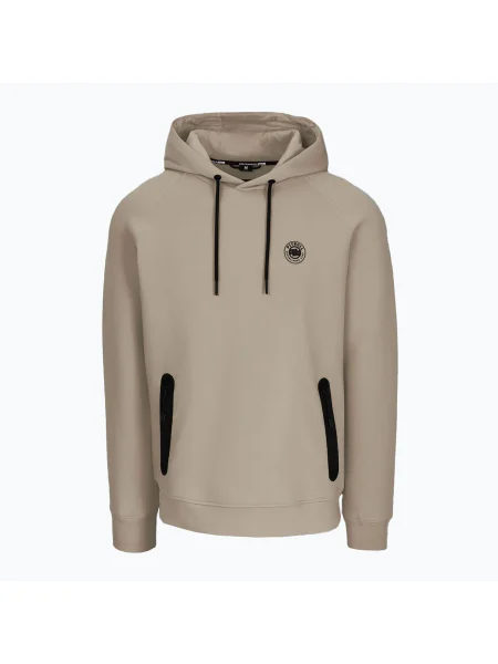 Férfi Pitbull Dogwood kapucnis melegítőfelső sötét homok. Méret: S bézs