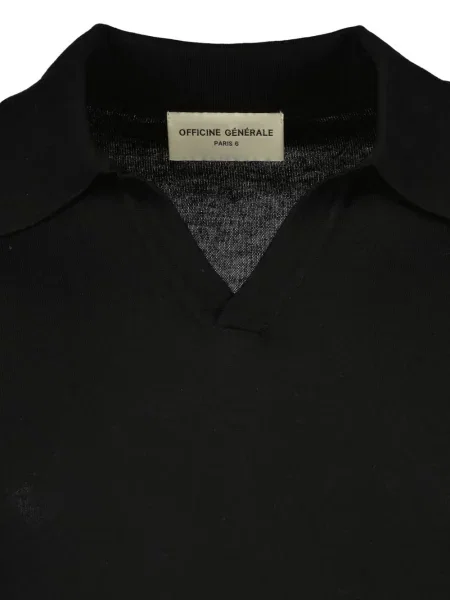 S límcem svetr Officine Generale černý