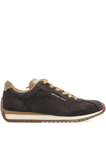 Sneakerși Michael Michael Kors cu șireturi din piele alb