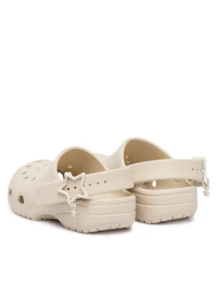 Natikače Crocs Classic Star Buckle Clog Svijetlo bež