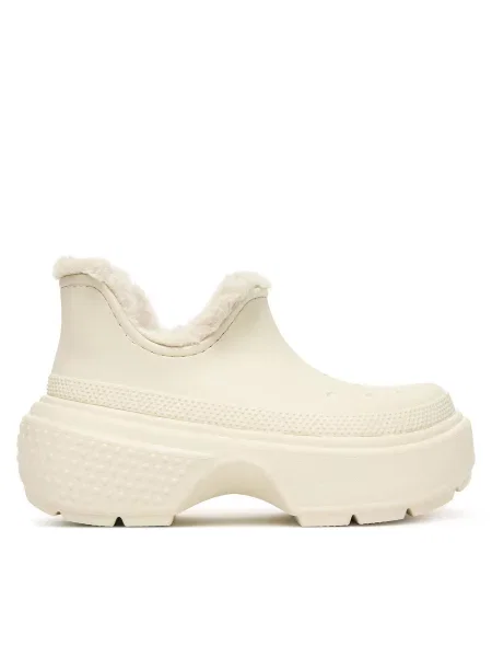 Μπότες Χιονιού Crocs Stomp Lined Shorty Boot Εκρού