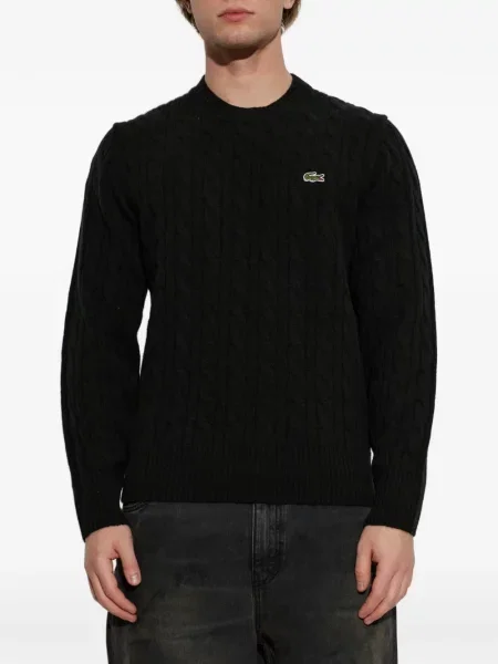 Pulover Lacoste de lână verde