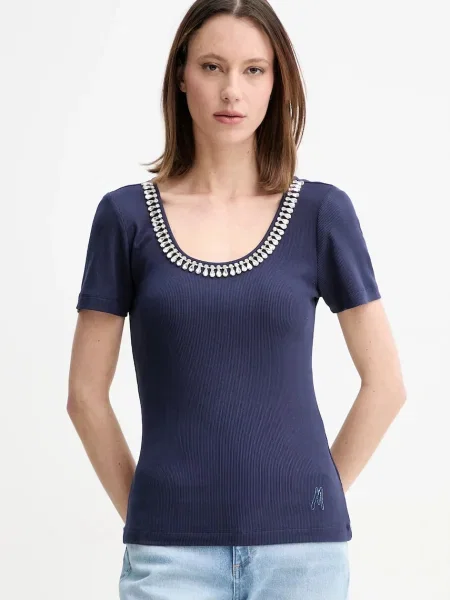Тениска Marciano Guess LAURA тъмносиньо