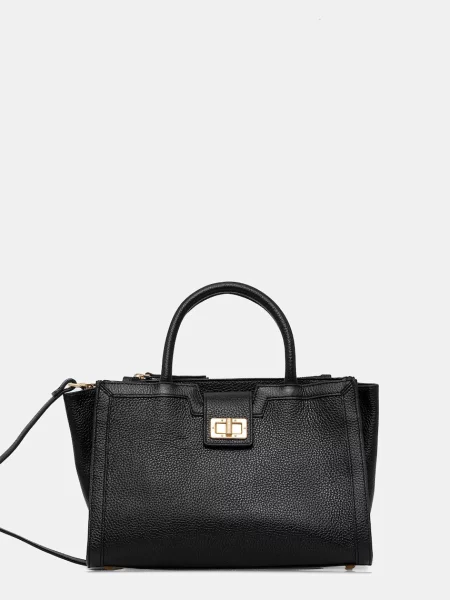 Geanta de piele Geox din piele negru