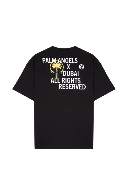 Tricou Palm Angels cu imagine negru