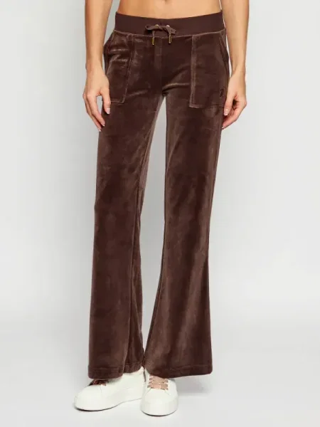 Trening Juicy Couture din velur maro