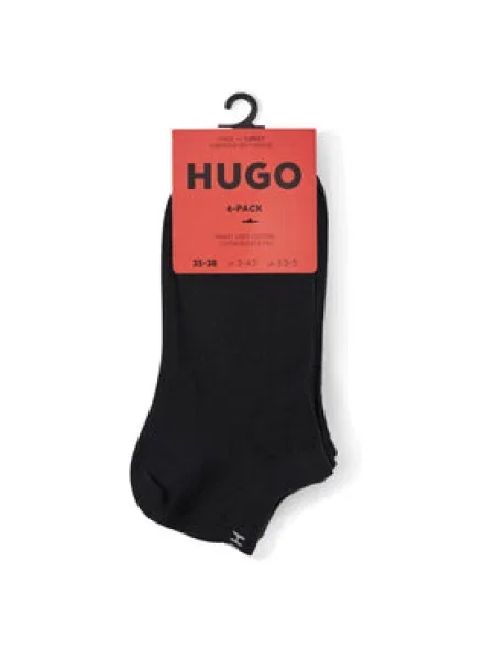 HUGO zokni 6 db női fekete