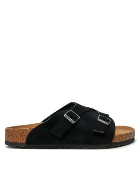 Papuci Birkenstock din piele negru