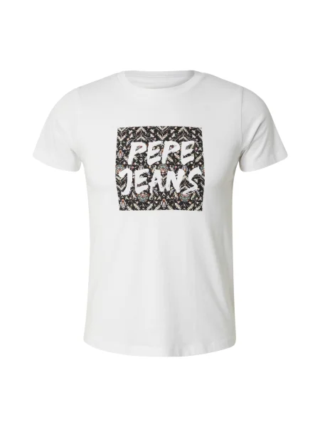 Pepe Jeans Tričko bílá