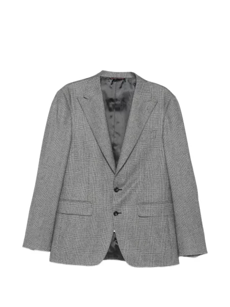 Costum Canali de lână în carouri gri