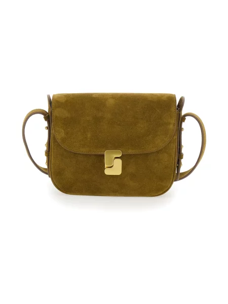Torebka crossbody Soeur zamszowa brązowa