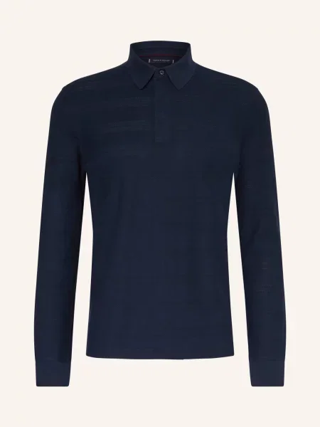 Tommy Hilfiger Žerzejová Polokošile Regular Fit tmavě modrá
