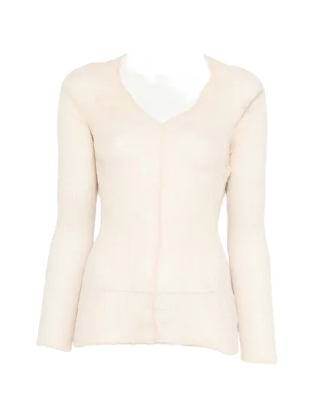 Tricou Issey Miyake cu decolteu în V cu volane