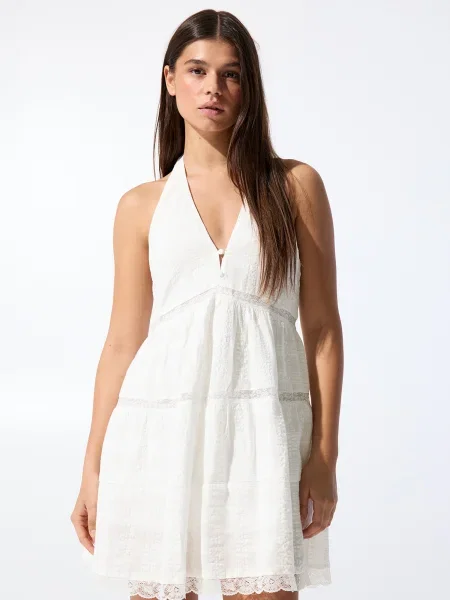 Pull&Bear Poletna obleka bela