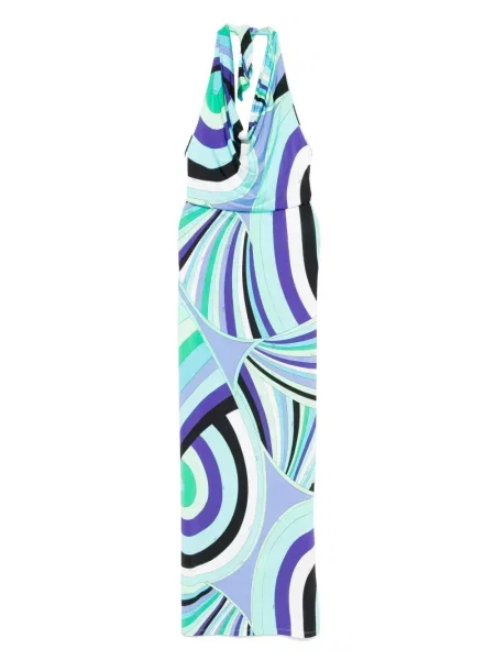 Maxi rochie maxi Pucci cu imagine de costum albastru
