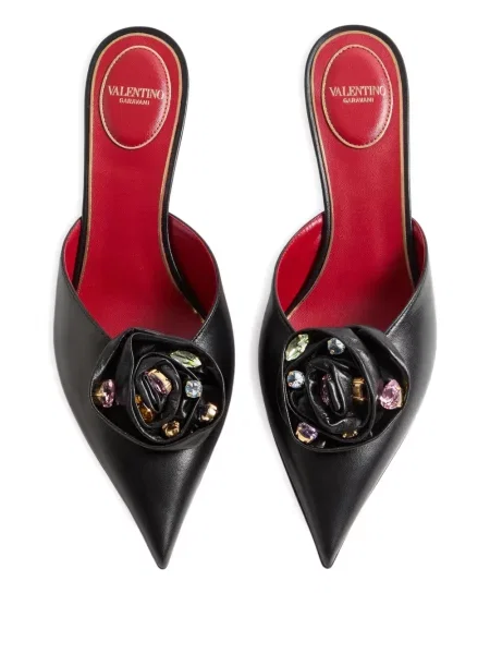 Papuci tip mules Valentino Garavani negru