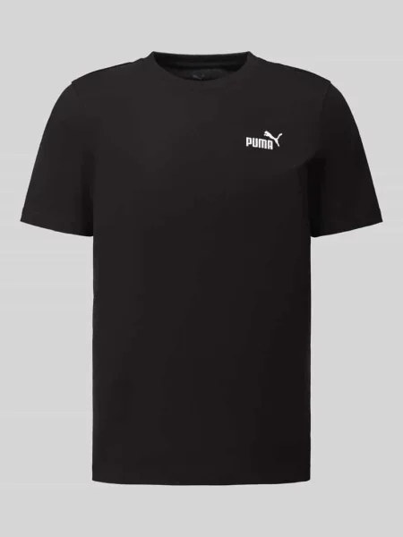PUMA koszulka Essentials z małym logo No. 1 Odzież S czarny