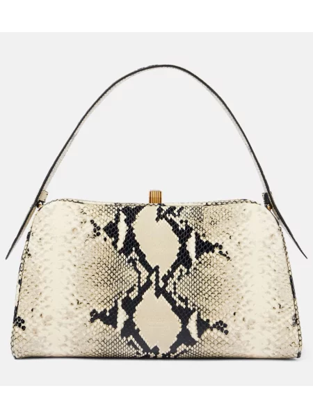 Torebka skórzana Khaite skórzana w wężowy wzór