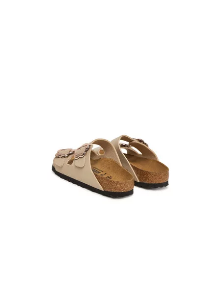 Šľapky Birkenstock Arizona Flower Buckle Kids D Écru