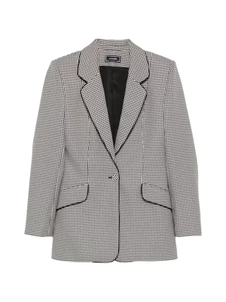 Μπλέιζερ Styland houndstooth λευκό
