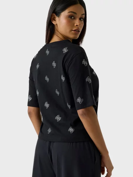 Футболка Guess с принтом черная