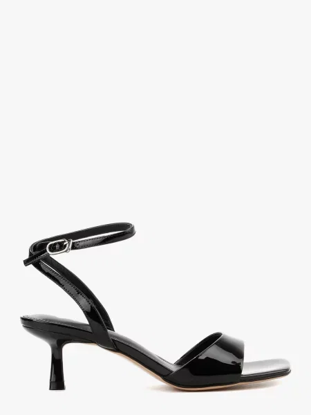 Босоніжки LeBERDES лакова натуральна шкіра чорний