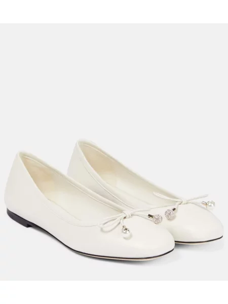 Балеринки Jimmy Choo бяло