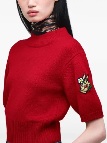 Fular Marc Jacobs de mătase cu model leopard maro