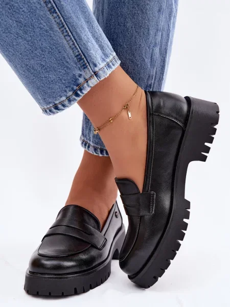 Kožené mokasíny Vinceza černé