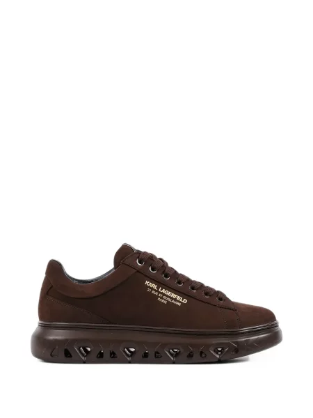 Sneakerși Karl Lagerfeld cu imagine chunky maro