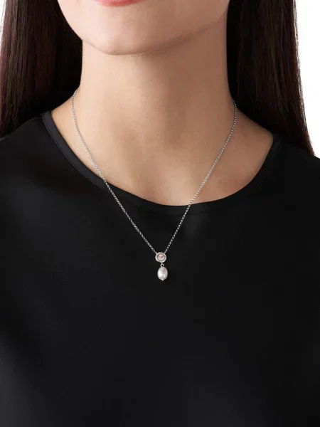 Emporio Armani Colier argintiu