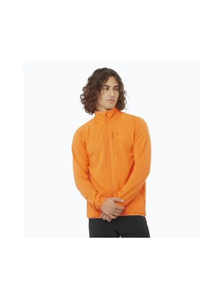 Кофта трекінгова Salomon Lightwarm Full Zip turmeric