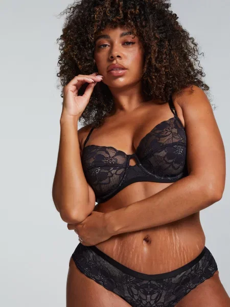 Hunkemöller Nedrček s kostjo Sophia črna